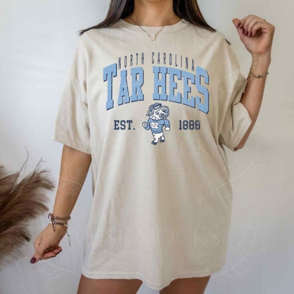 Vtg Style North Carolina Tar Heels 1888 North Carolina Style University Shirt